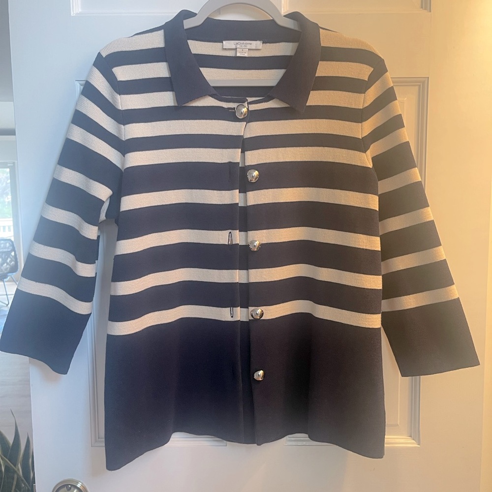 Nautical style knitted cardigan